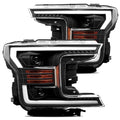 AlphaRex 18-20 Ford F150 LUXX-Series LED Projector Headlights Black