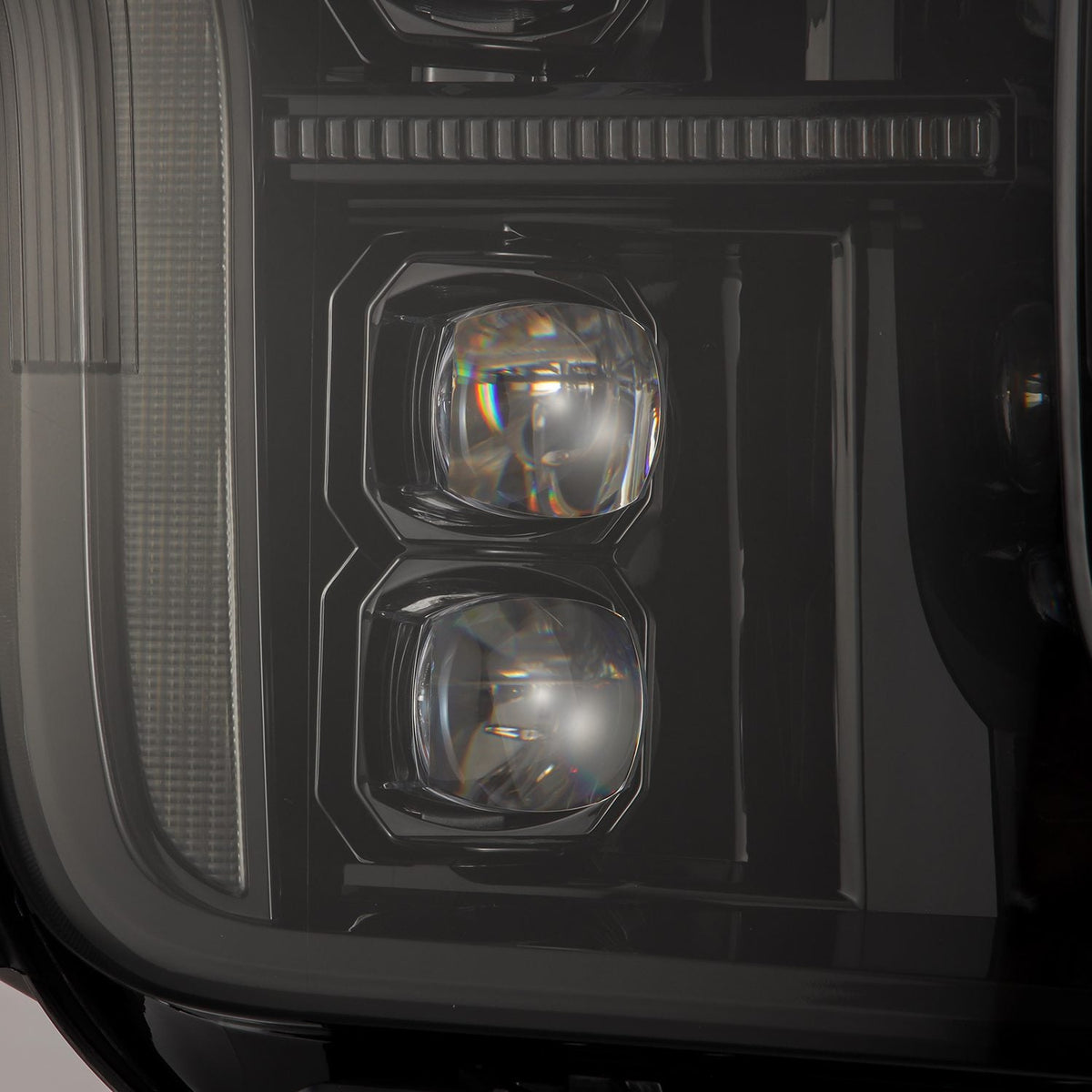 AlphaRex 18-20 Ford F150 (MK II 14th Gen Style) NOVA-Series LED Projector Headlights Alpha-Black