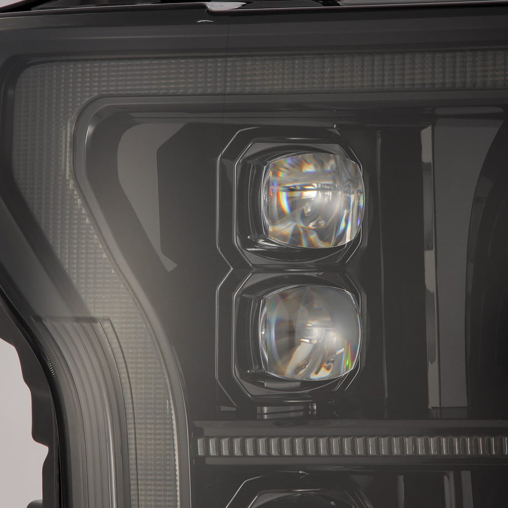 AlphaRex 18-20 Ford F150 (MK II 14th Gen Style) NOVA-Series LED Projector Headlights Alpha-Black