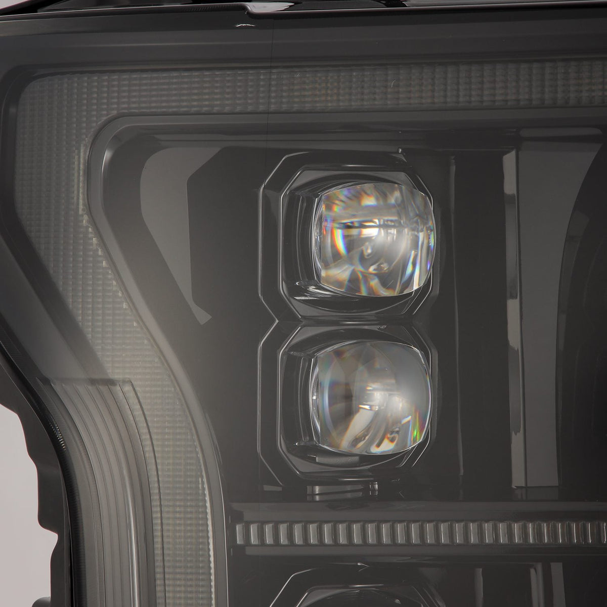 AlphaRex 18-20 Ford F150 (MK II 14th Gen Style) NOVA-Series LED Projector Headlights Alpha-Black