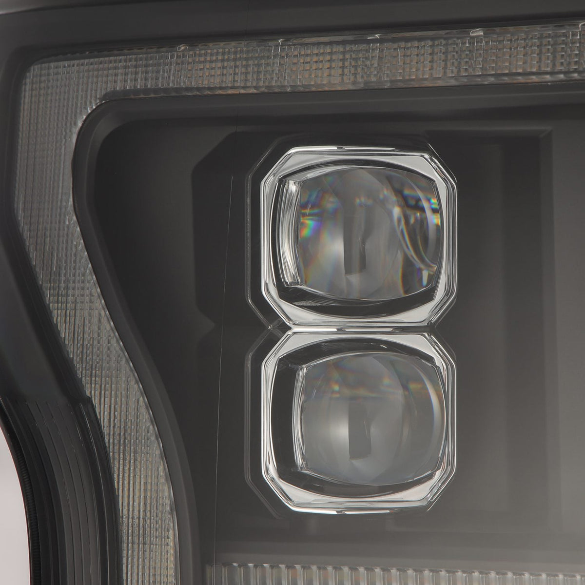AlphaRex 18-20 Ford F150 (MK II 14th Gen Style) NOVA-Series LED Projector Headlights Black