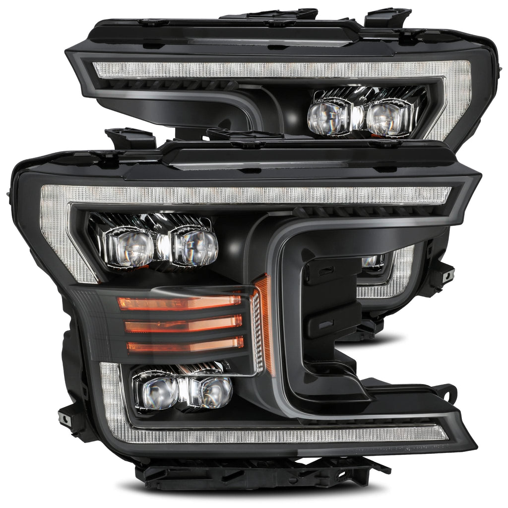 AlphaRex 18-20 Ford F150 NOVA-Series LED Projector Headlights Black