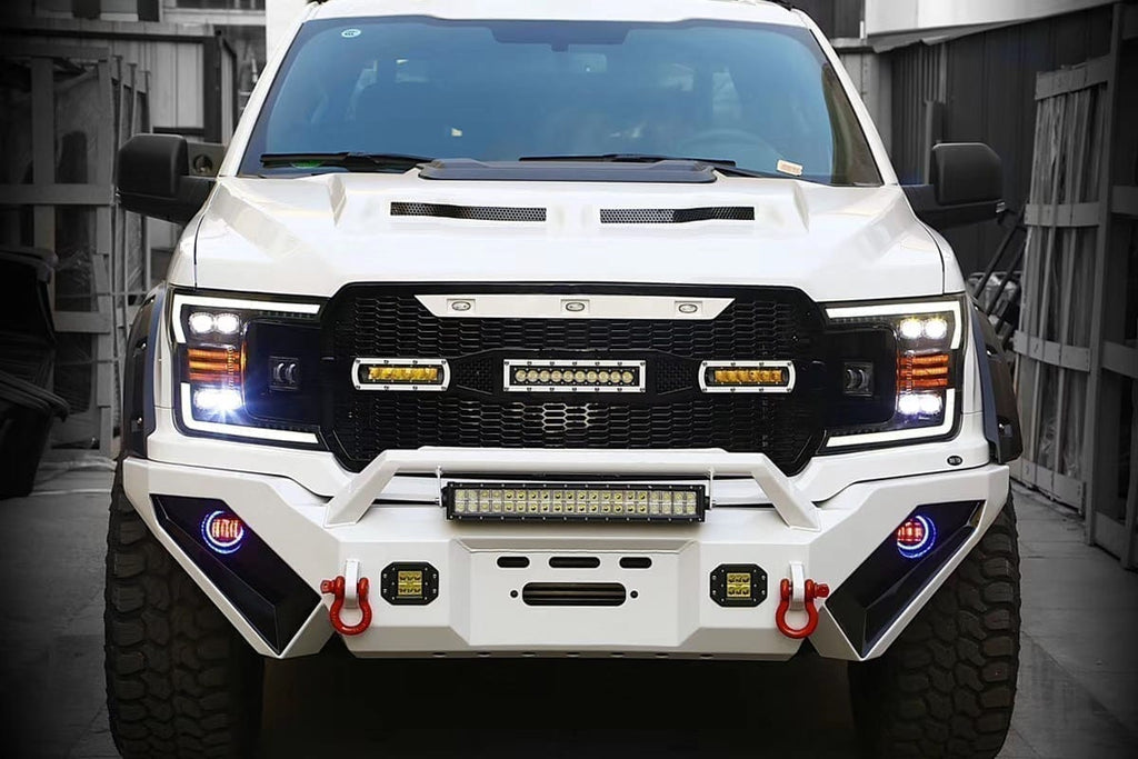AlphaRex 18-20 Ford F150 NOVA-Series LED Projector Headlights Black