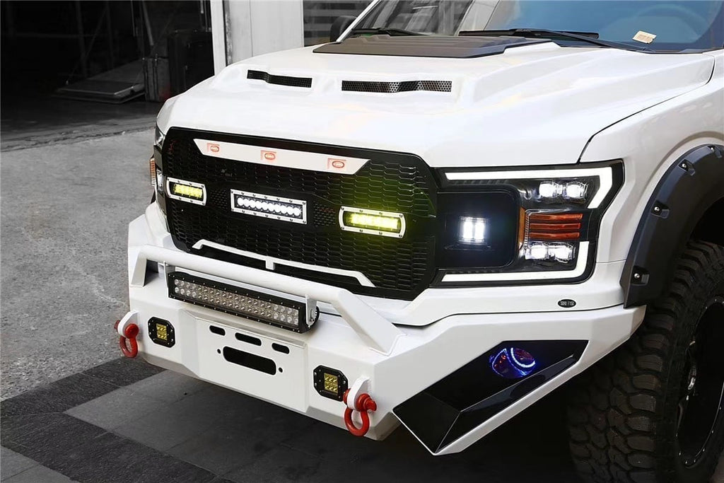 AlphaRex 18-20 Ford F150 NOVA-Series LED Projector Headlights Black