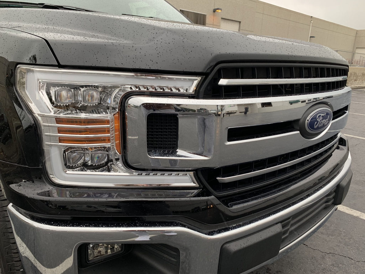 AlphaRex 18-20 Ford F150 NOVA-Series LED Projector Headlights Chrome