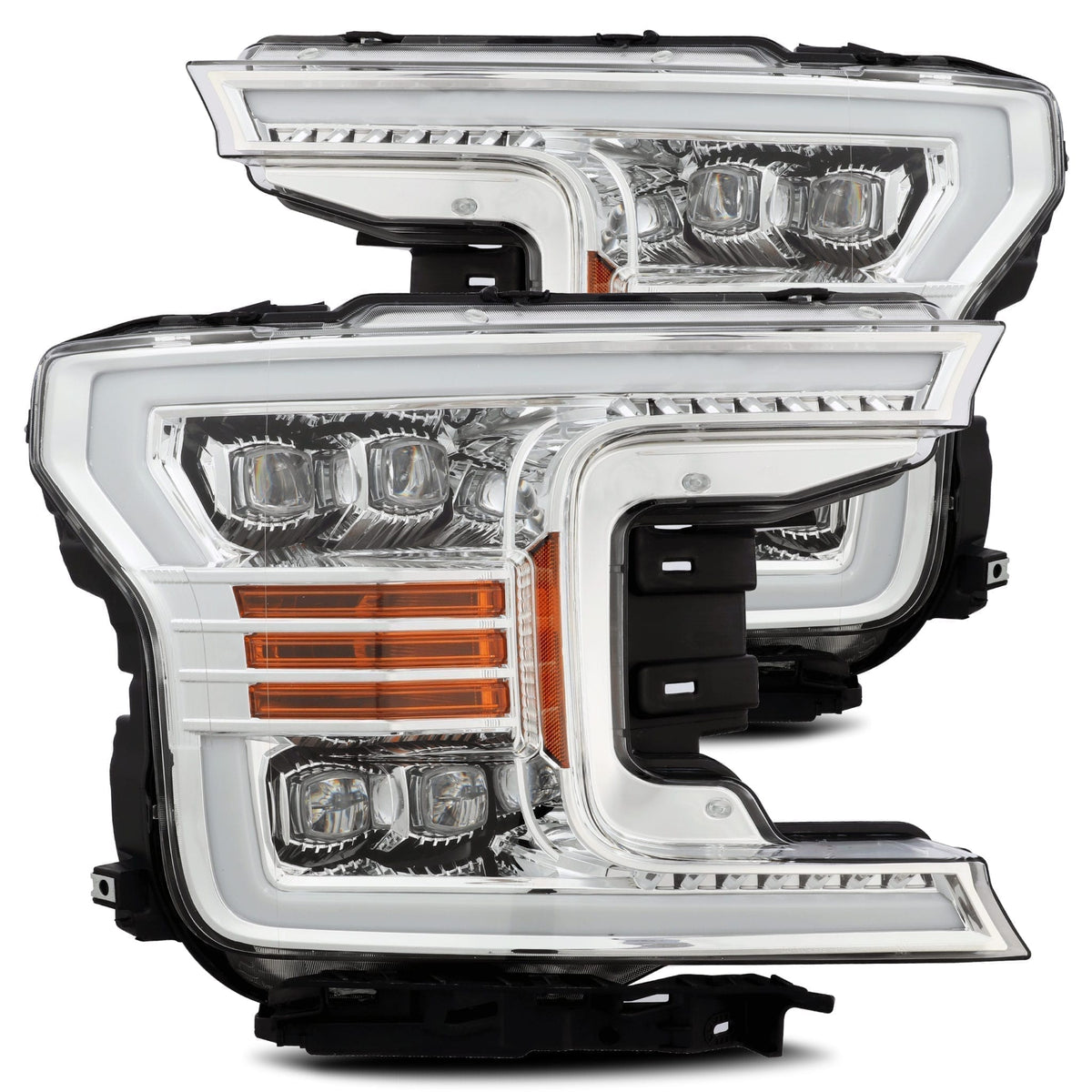 AlphaRex 18-20 Ford F150 NOVA-Series LED Projector Headlights Chrome