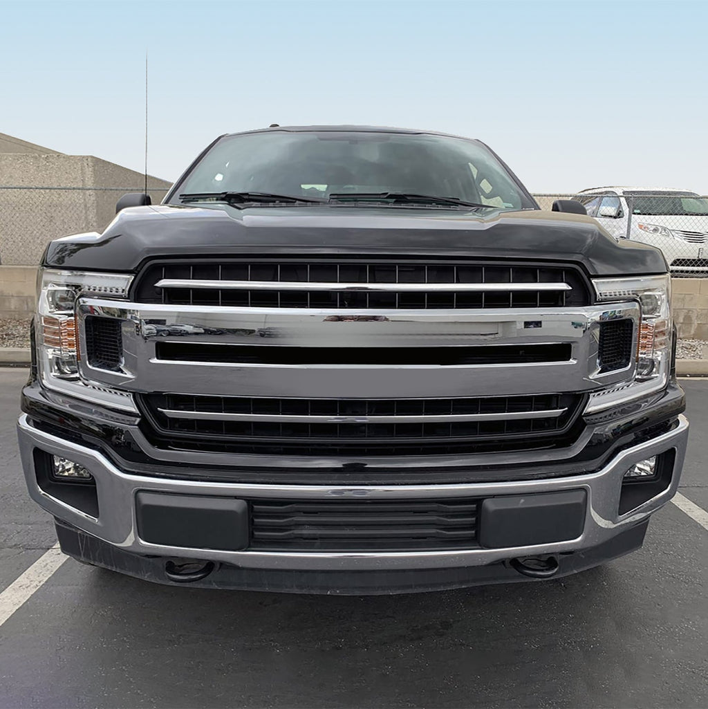 AlphaRex 18-20 Ford F150 PRO-Series Halogen Projector Headlights Chrome