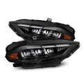 AlphaRex 18-23 Ford Mustang MK II NOVA-Series LED Projector Headlights Black