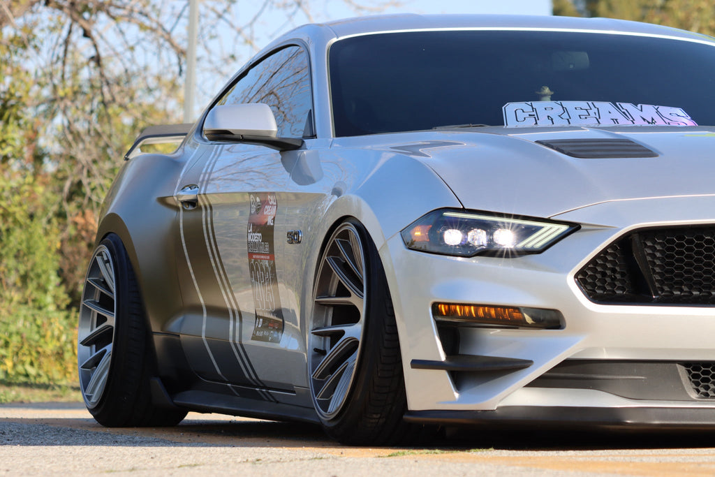 AlphaRex 18-23 Ford Mustang NOVA-Series LED Projector Headlights Black