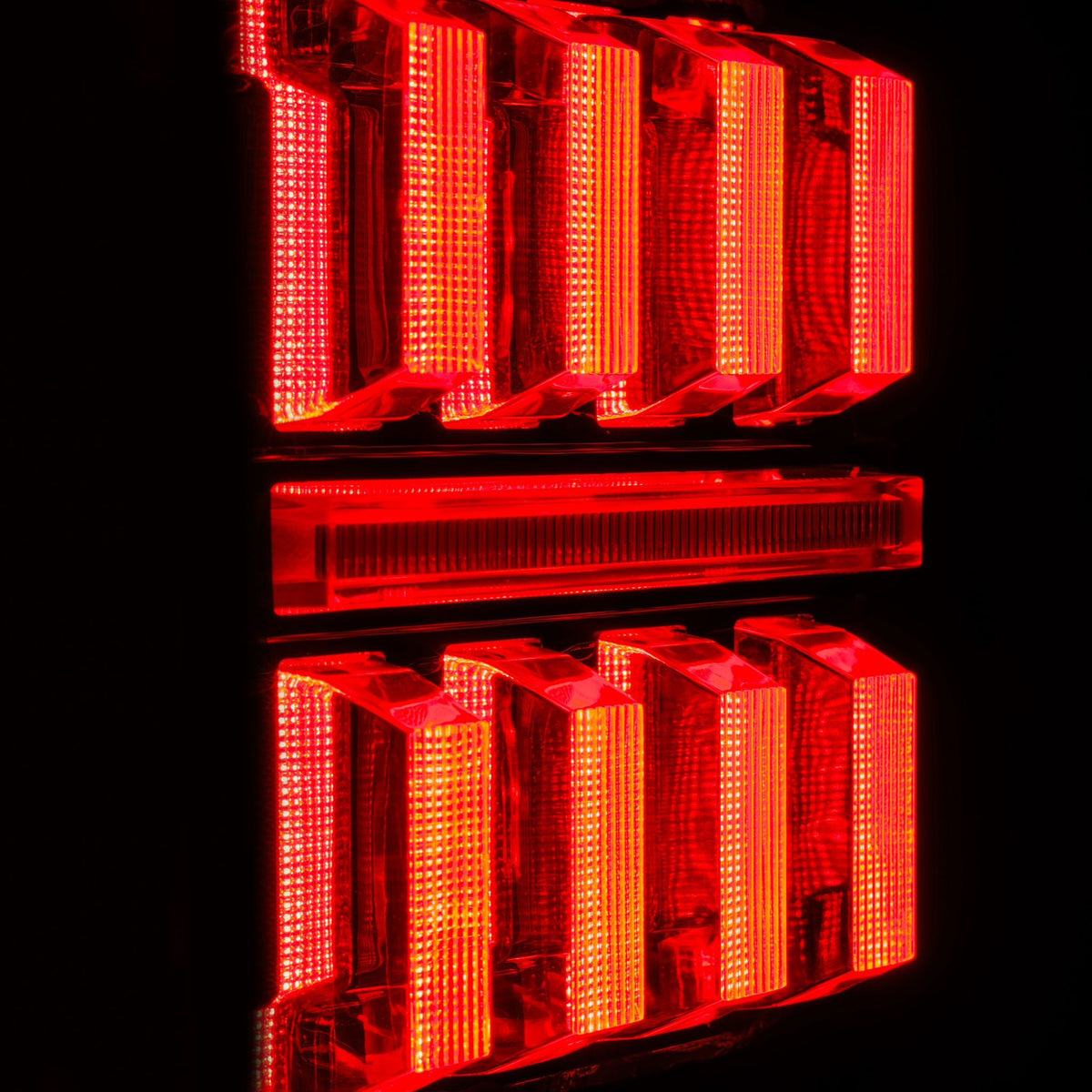AlphaRex 18-26 Jeep Wrangler JL NOVA-Series Prismatic LED Tail Lights Black-Red