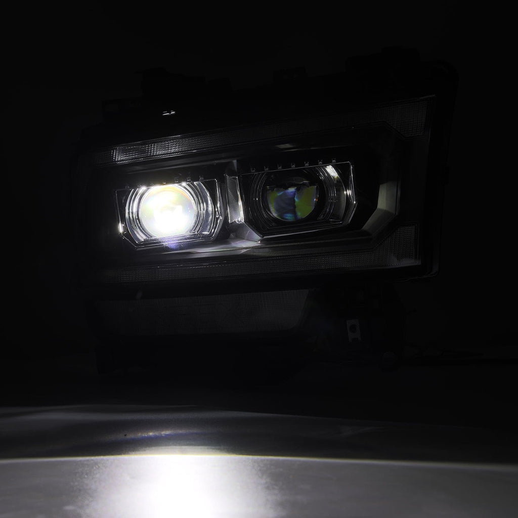 AlphaRex 19-24 Ram 2500/3500/4500/5500 LUXX-Series LED Projector Headlights Black