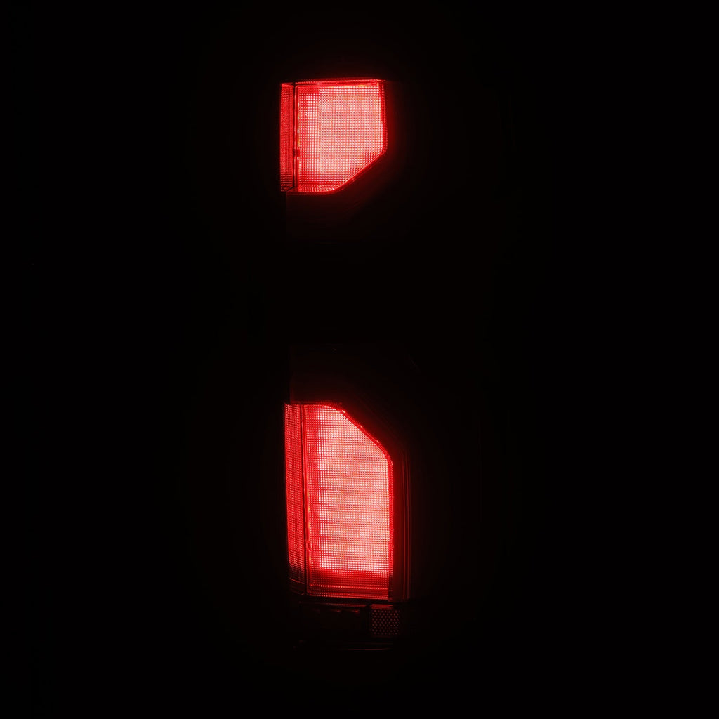 AlphaRex 19-26 Chevrolet Silverado 1500 / 20-26 Silverado 2500HD/3500HD LUXX-Series LED Tail Lights Alpha-Black