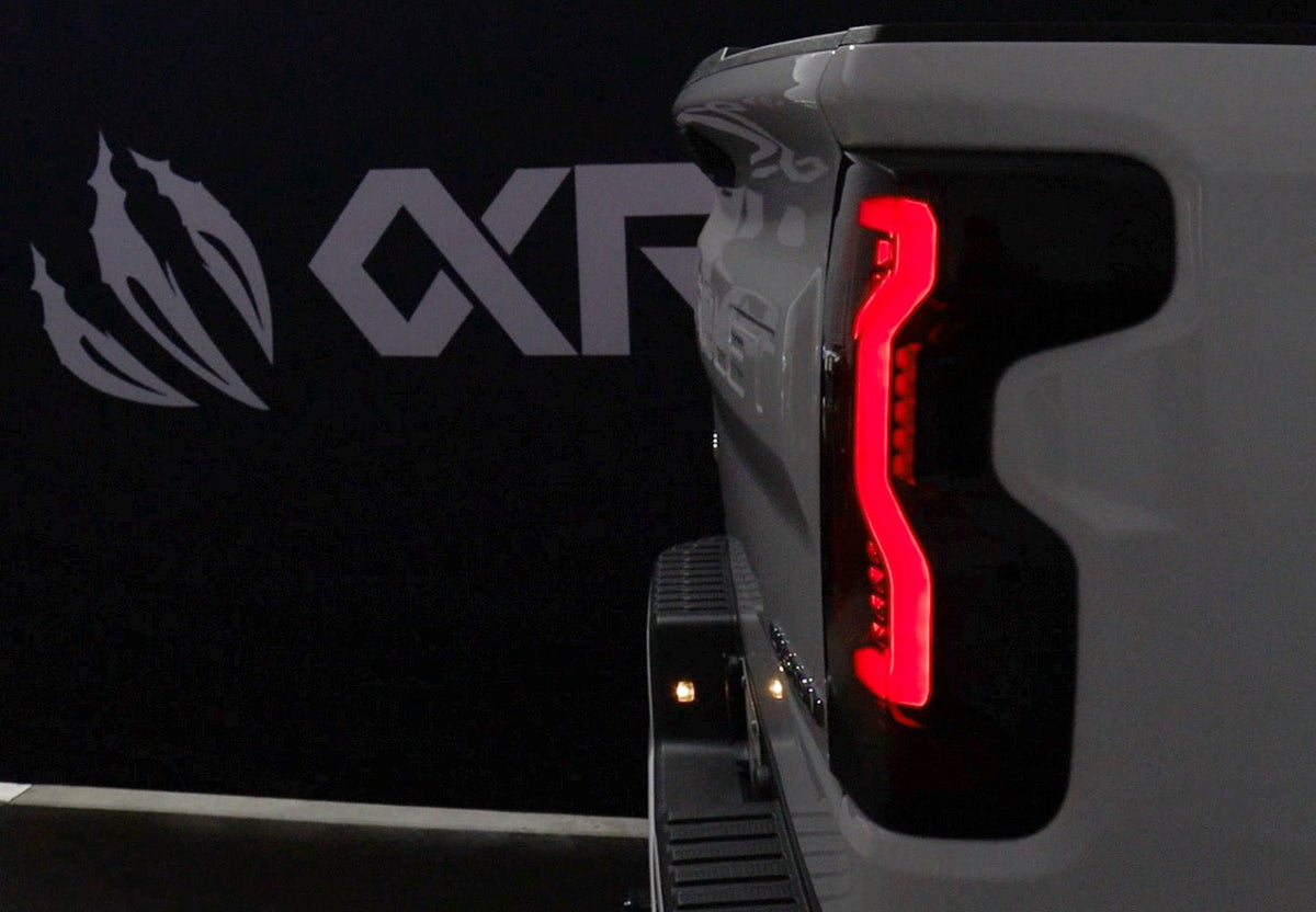 AlphaRex 19-25 Chevrolet Silverado 1500 / 20-25 Silverado 2500HD/3500HD PRO-Series LED Tail Lights Jet Black