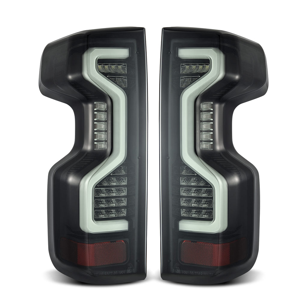 AlphaRex 19-25 Chevrolet Silverado 1500 / 20-25 Silverado 2500HD/3500HD PRO-Series LED Tail Lights Jet Black