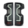 AlphaRex 19-25 Chevrolet Silverado 1500 / 20-25 Silverado 2500HD/3500HD PRO-Series LED Tail Lights Jet Black