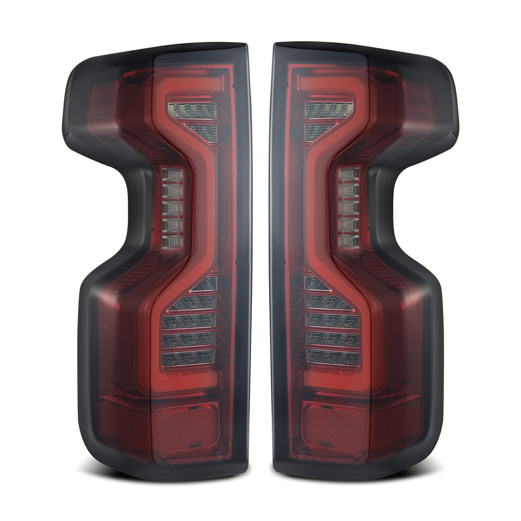 AlphaRex 19-25 Chevrolet Silverado 1500 / 20-25 Silverado 2500HD/3500HD PRO-Series LED Tail Lights Red Smoke