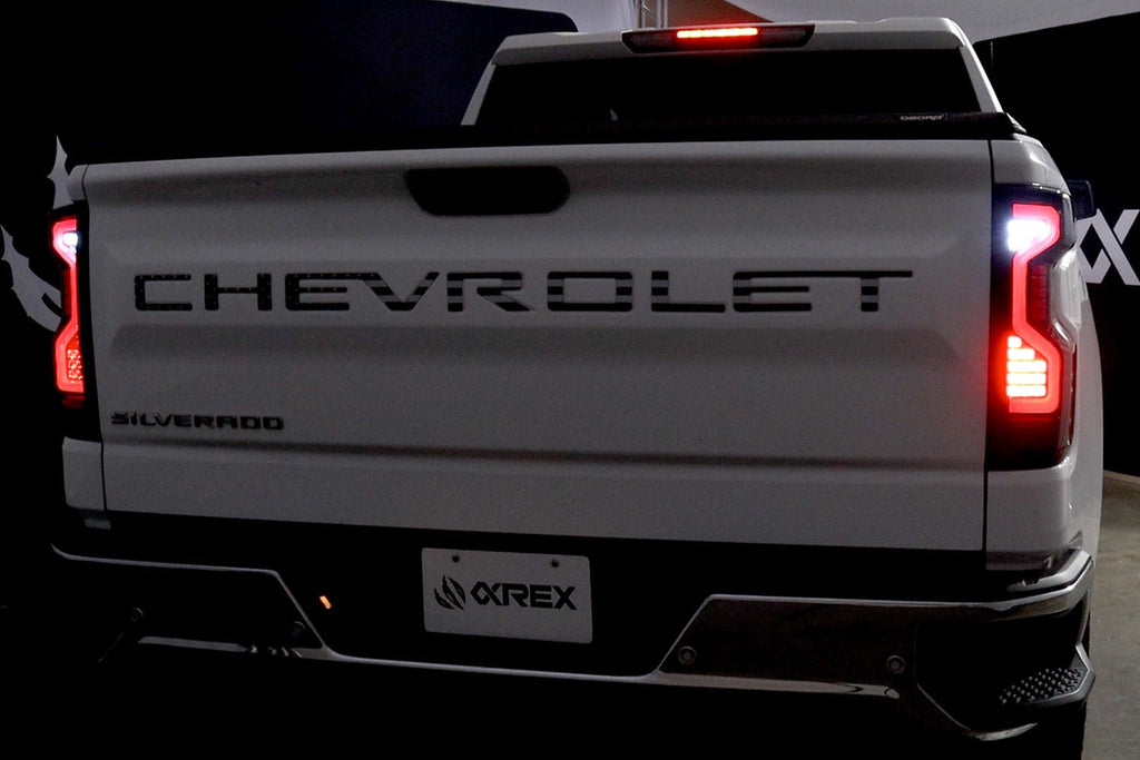 AlphaRex 19-25 Chevrolet Silverado 1500 / 20-25 Silverado 2500HD/3500HD PRO-Series LED Tail Lights Red Smoke