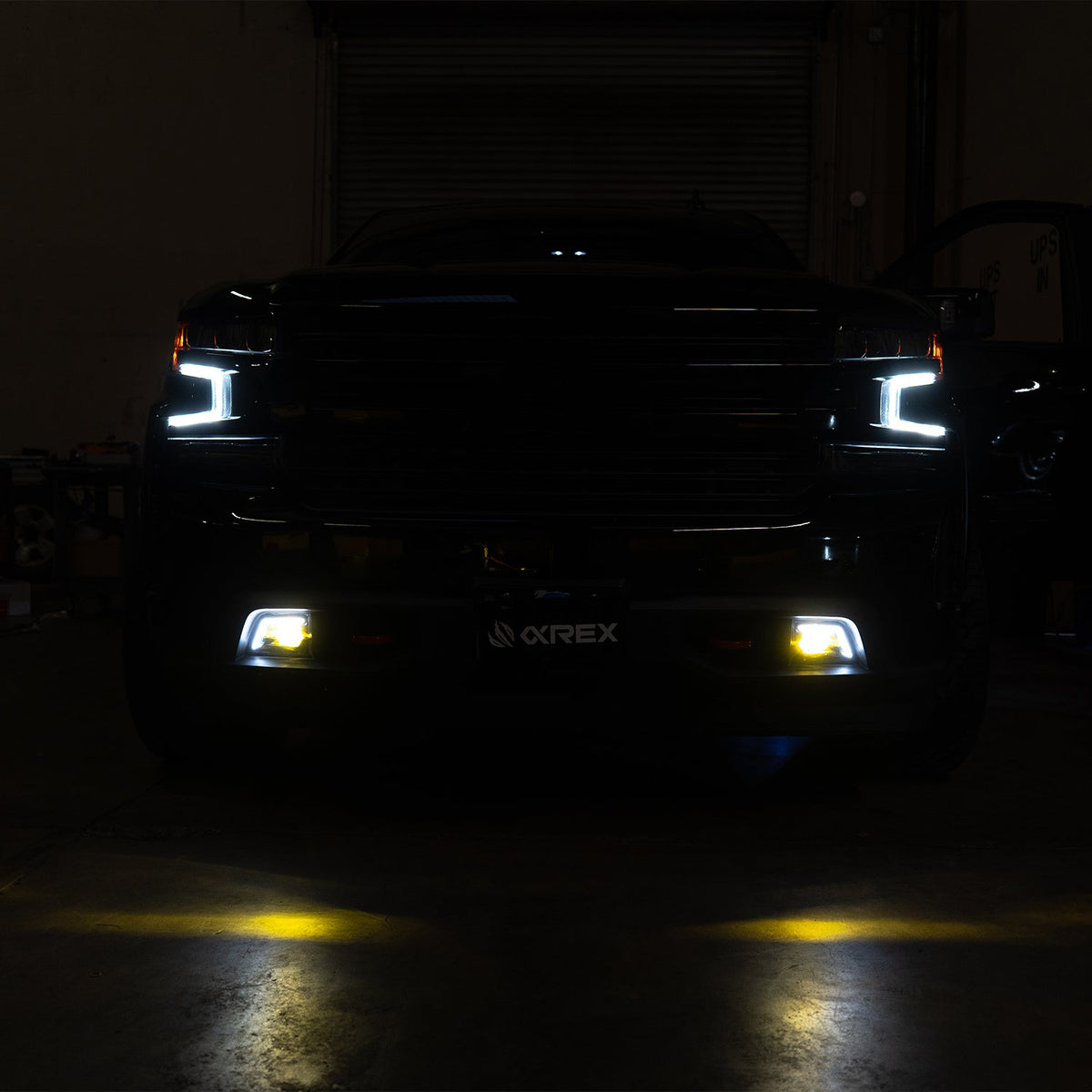 AlphaRex 19-23 Chevrolet Silverado 1500/20-23 Chevrolet Silverado 2500HD/3500HD DoubleTap Dual Color LED Projector Fog Lights