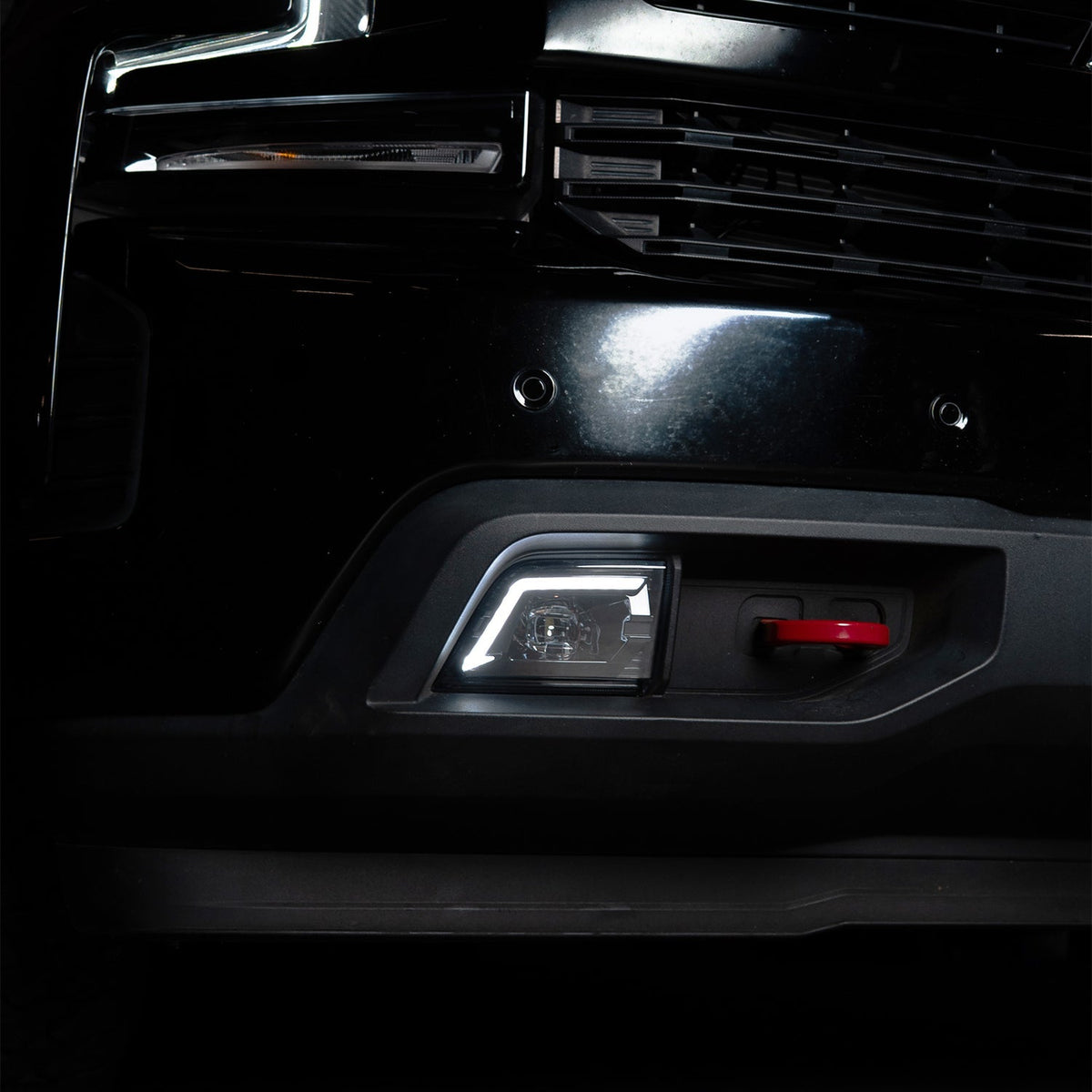 AlphaRex 19-23 Chevrolet Silverado 1500/20-23 Chevrolet Silverado 2500HD/3500HD DoubleTap Dual Color LED Projector Fog Lights