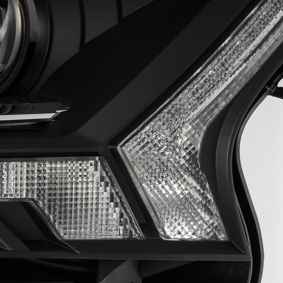 AlphaRex 19-23 Ford Ranger LUXX-Series LED Projector Headlights Black