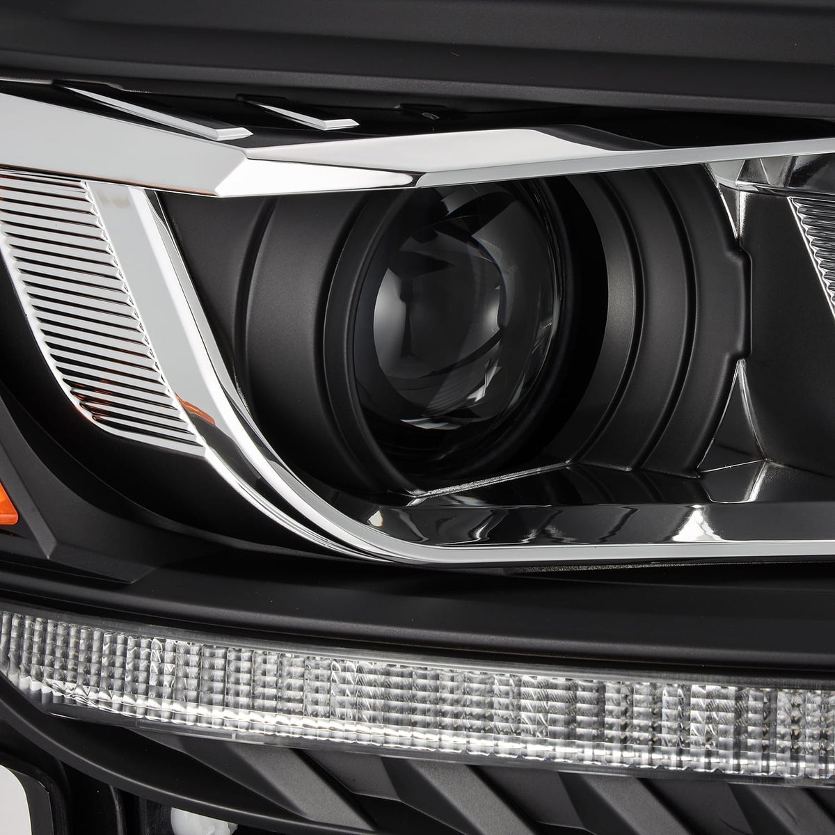 AlphaRex 19-23 Ford Ranger LUXX-Series LED Projector Headlights Black