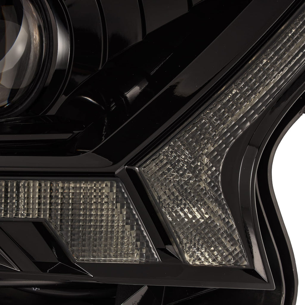 AlphaRex 19-23 Ford Ranger PRO-Series Halogen Projector Headlights Alpha-Black