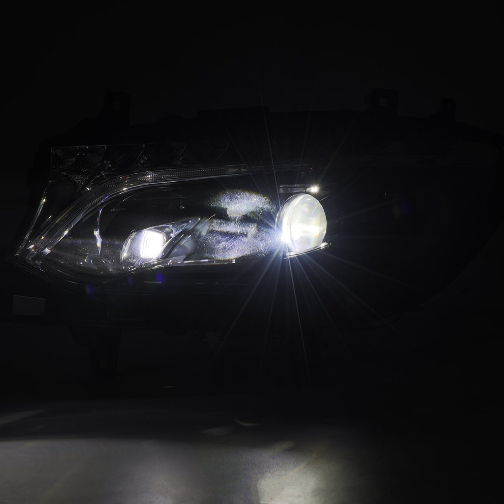 AlphaRex 19-26 Mercedes-Benz Sprinter LUXX-Series LED Projector Headlights Alpha-Black