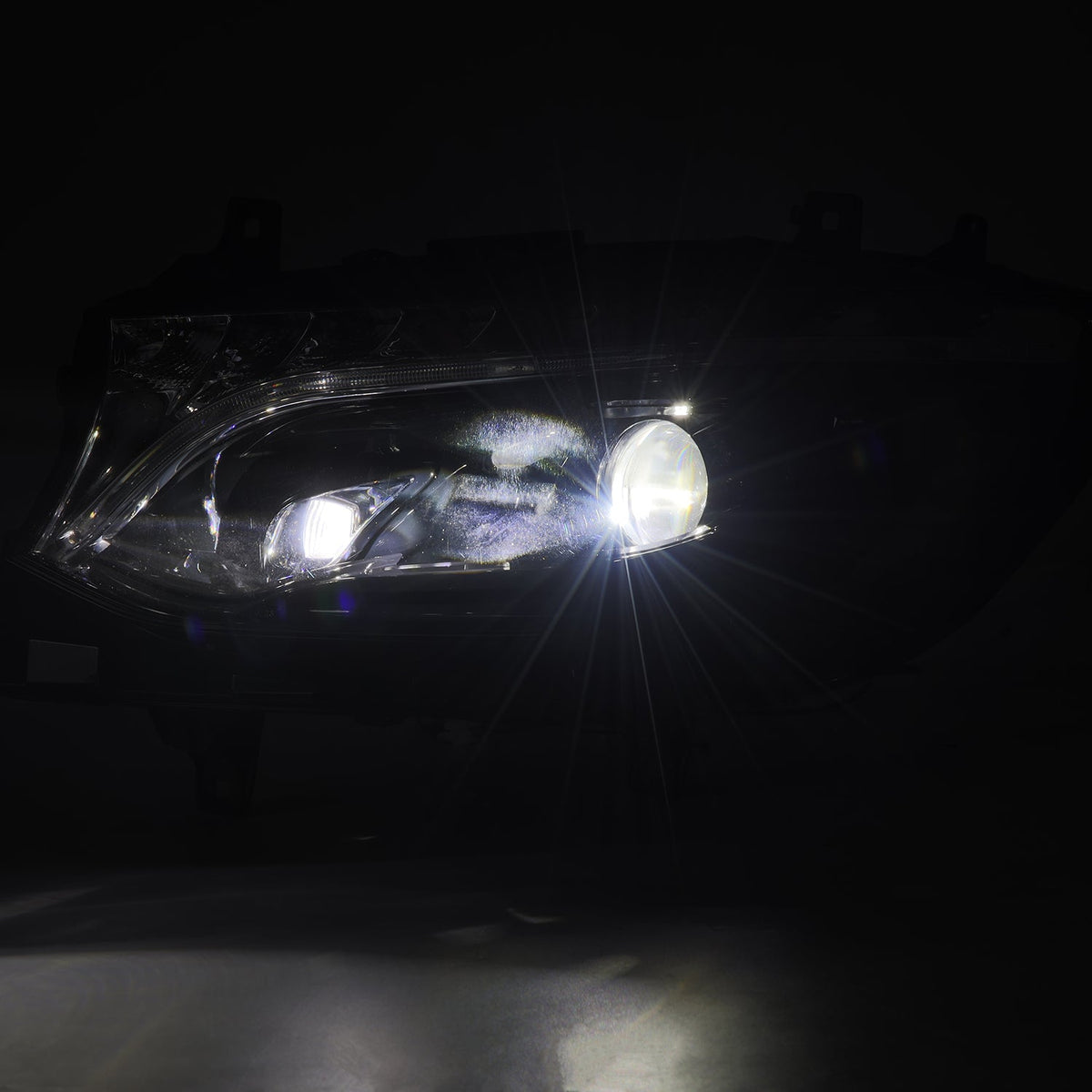 AlphaRex 19-26 Mercedes-Benz Sprinter LUXX-Series LED Projector Headlights Alpha-Black