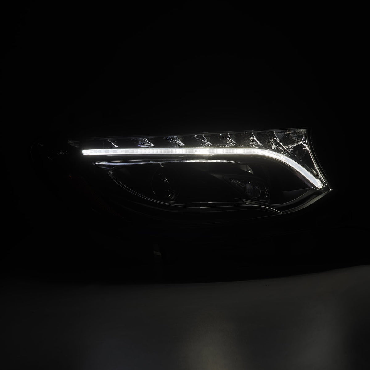 AlphaRex 19-26 Mercedes-Benz Sprinter LUXX-Series LED Projector Headlights Black