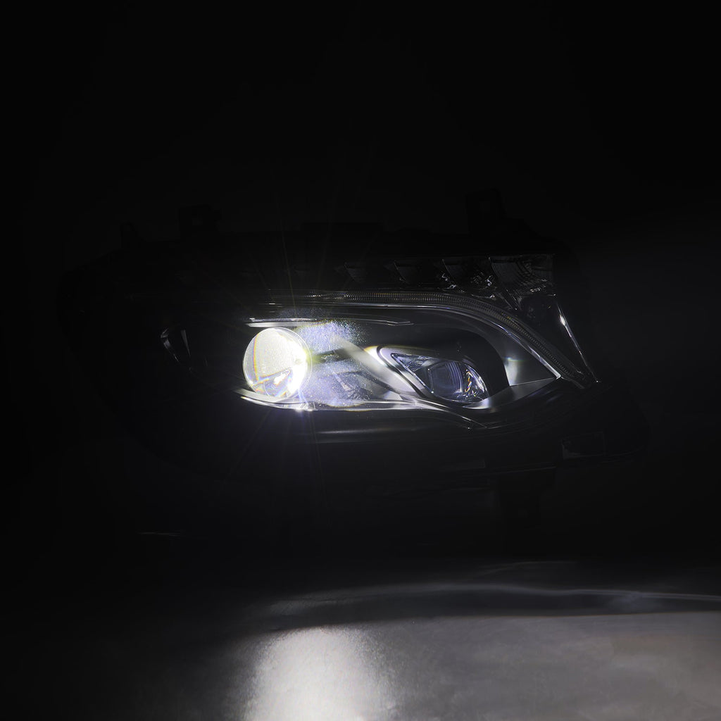 AlphaRex 19-26 Mercedes-Benz Sprinter LUXX-Series LED Projector Headlights Black