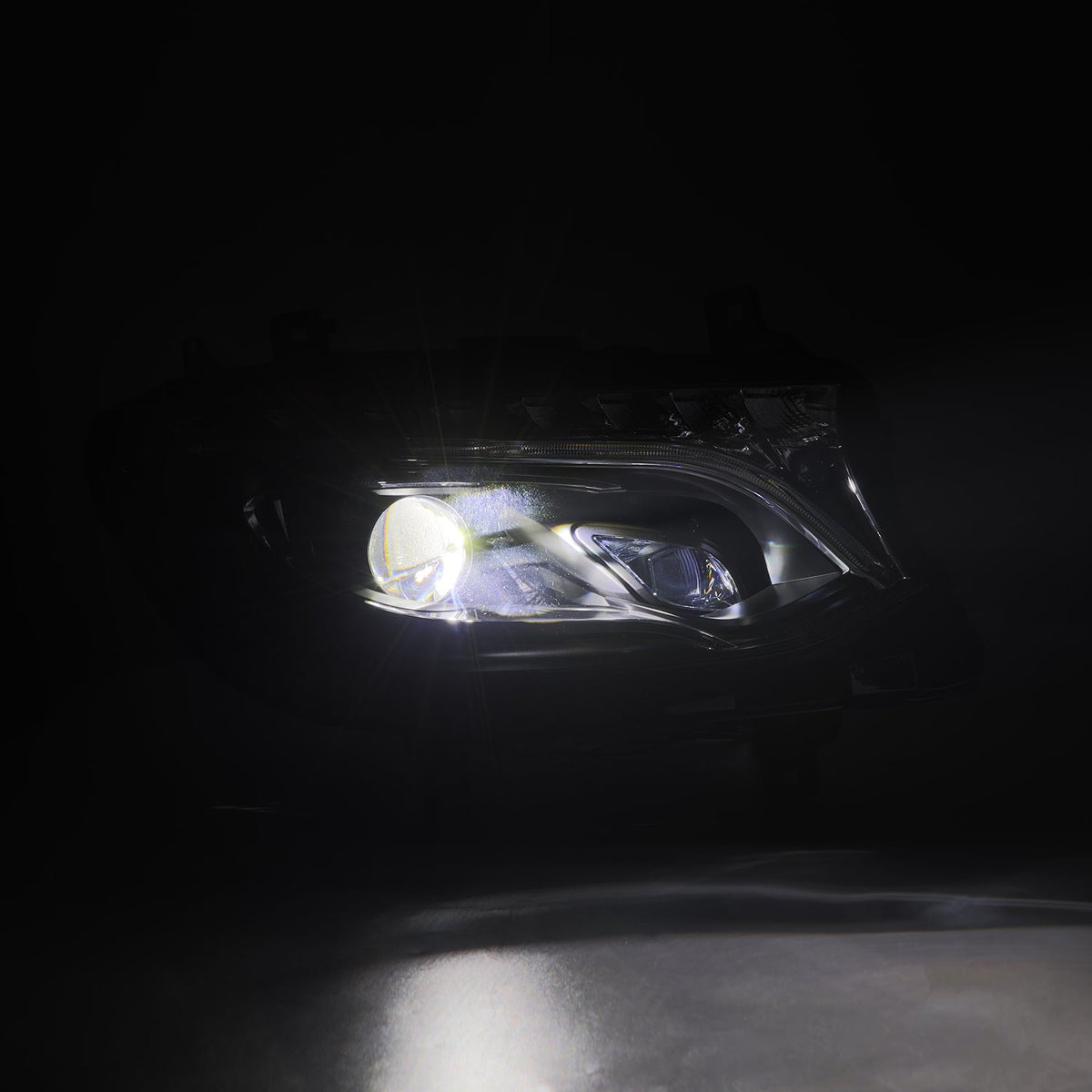AlphaRex 19-26 Mercedes-Benz Sprinter LUXX-Series LED Projector Headlights Black
