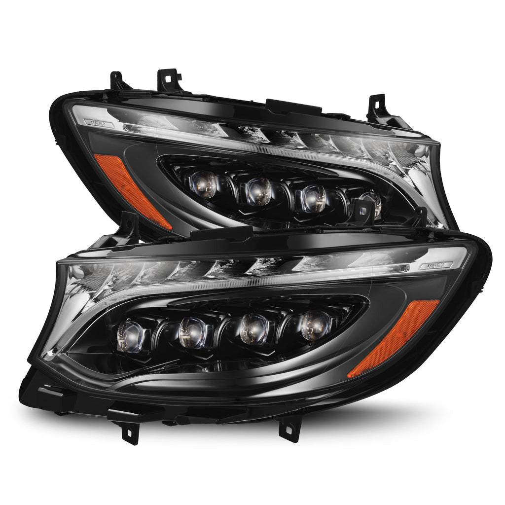AlphaRex 19-26 Mercedes-Benz Sprinter NOVA-Series LED Projector Headlights Alpha-Black