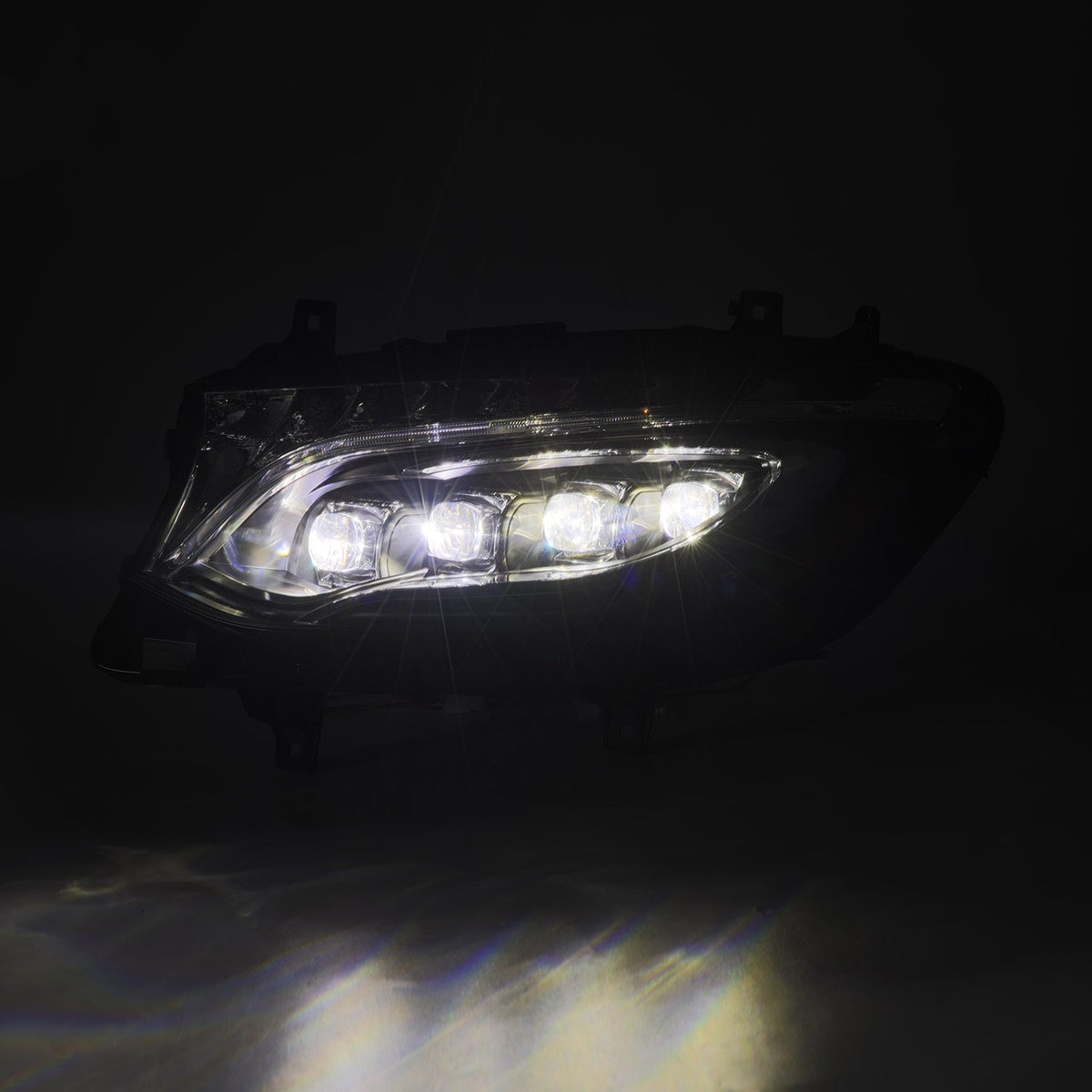 AlphaRex 19-26 Mercedes-Benz Sprinter NOVA-Series LED Projector Headlights Black