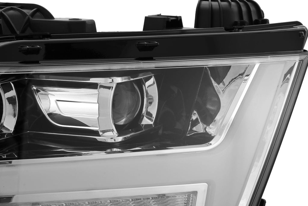 AlphaRex 19-24 Ram 1500 LUXX-Series LED Projector Headlights Chrome