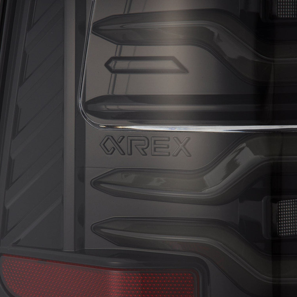 AlphaRex 19-24 Ram 1500 LUXX-Series LED Tail Lights Alpha-Black