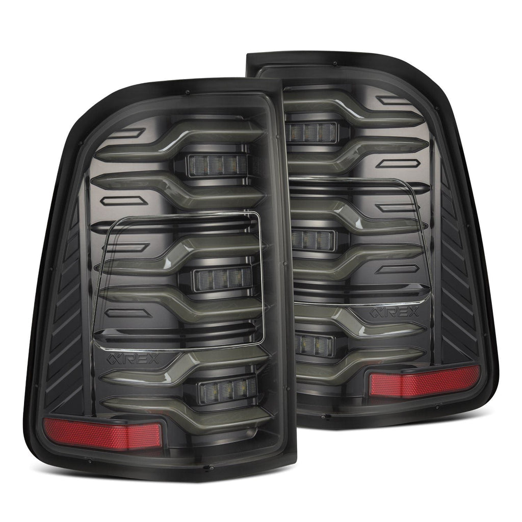 AlphaRex 19-24 Ram 1500 LUXX-Series LED Tail Lights Alpha-Black