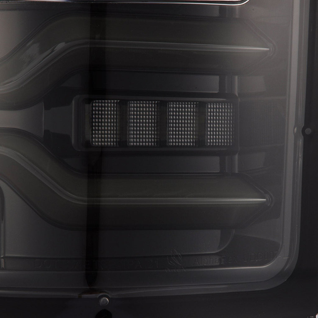 AlphaRex 19-24 Ram 1500 LUXX-Series LED Tail Lights Alpha-Black