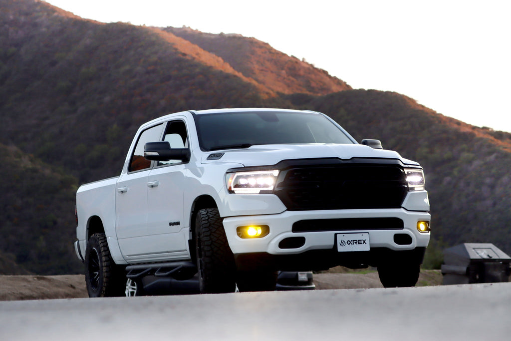 AlphaRex 19-24 Ram 1500 (MK II 2500 Style) NOVA-Series LED Projector Headlights Alpha-Black