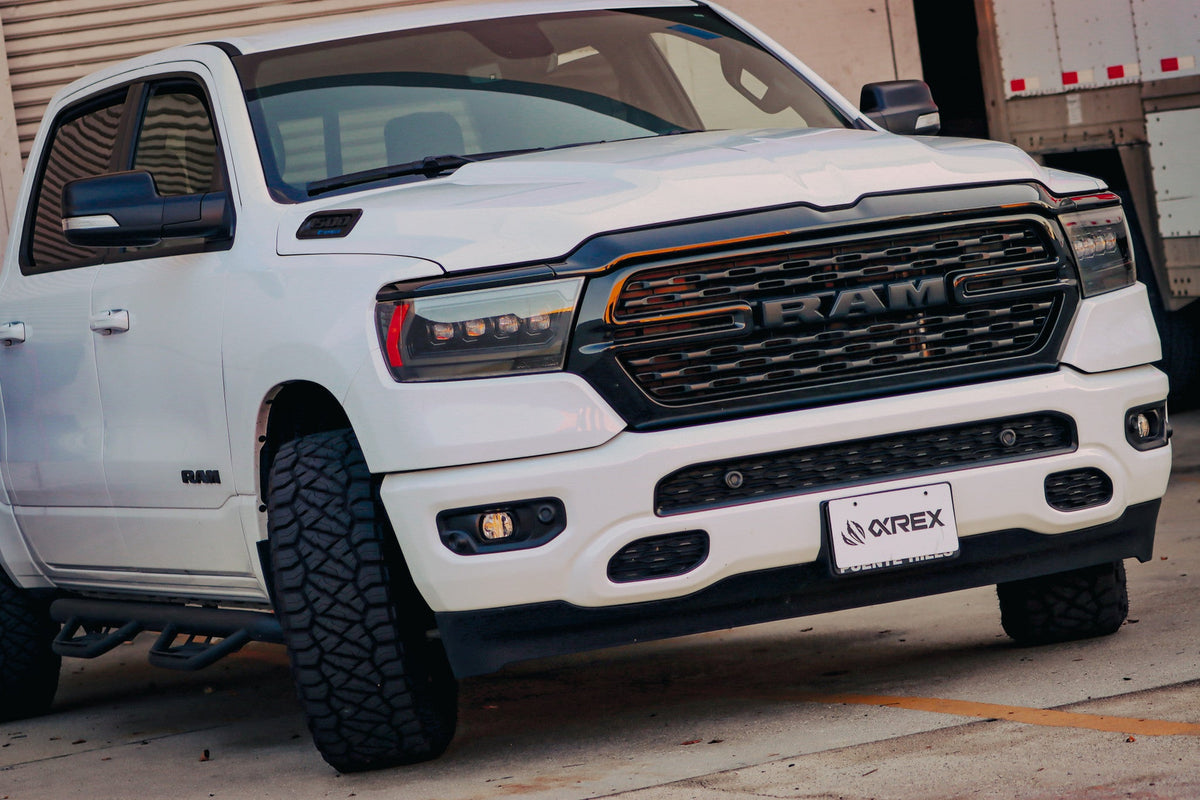 AlphaRex 19-24 Ram 1500 (MK II 2500 Style) NOVA-Series LED Projector Headlights Black