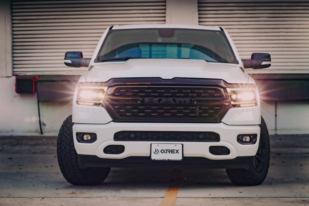 AlphaRex 19-24 Ram 1500 (MK II 2500 Style) NOVA-Series LED Projector Headlights Black