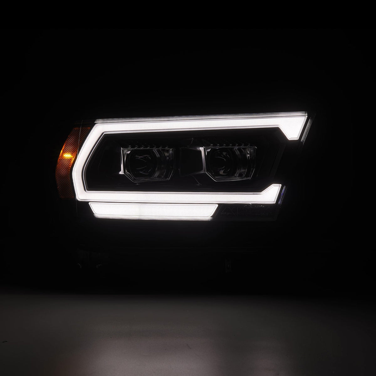 AlphaRex 19-24 Ram 1500 (MK II 2500 Style) PRO-Series Halogen Projector Headlights Black
