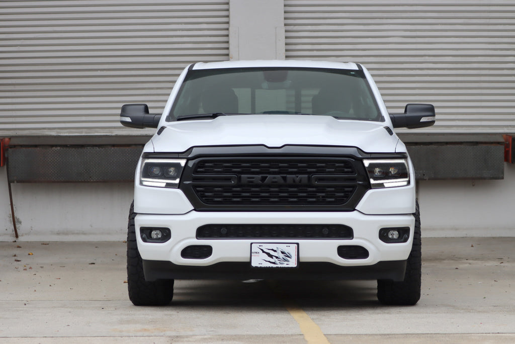 AlphaRex 19-24 Ram 1500 (MK II 2500 Style) PRO-Series Halogen Projector Headlights Black