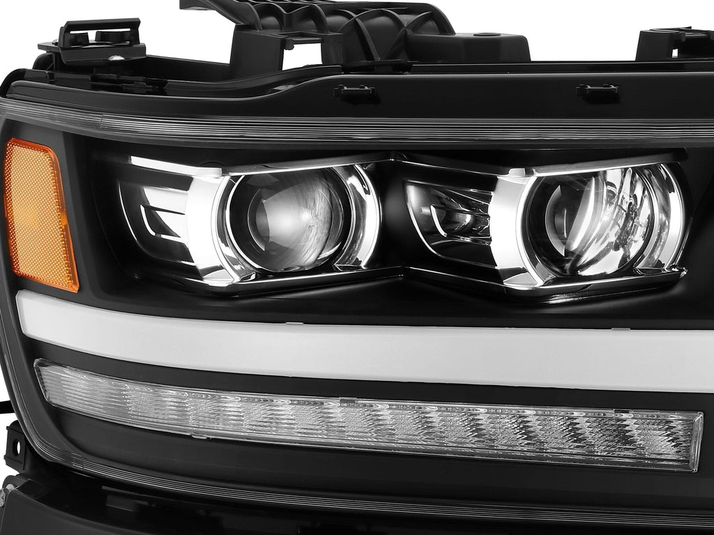 AlphaRex 19-24 Ram 1500 PRO-Series Halogen Projector Headlights Black