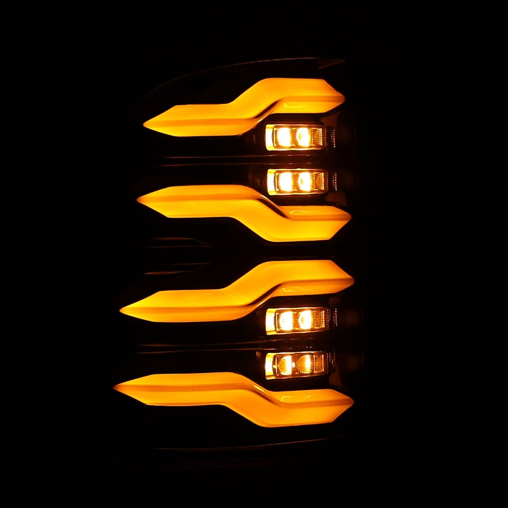 AlphaRex 19-24 Ram 2500/3500 LUXX-Series LED Tail Lights Alpha-Black