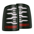 AlphaRex 19-24 Ram 2500/3500 LUXX-Series LED Tail Lights Black Smoke