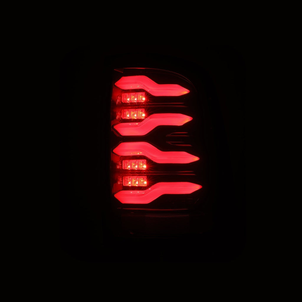 AlphaRex 19-24 Ram 2500/3500 LUXX-Series LED Tail Lights Black-Red