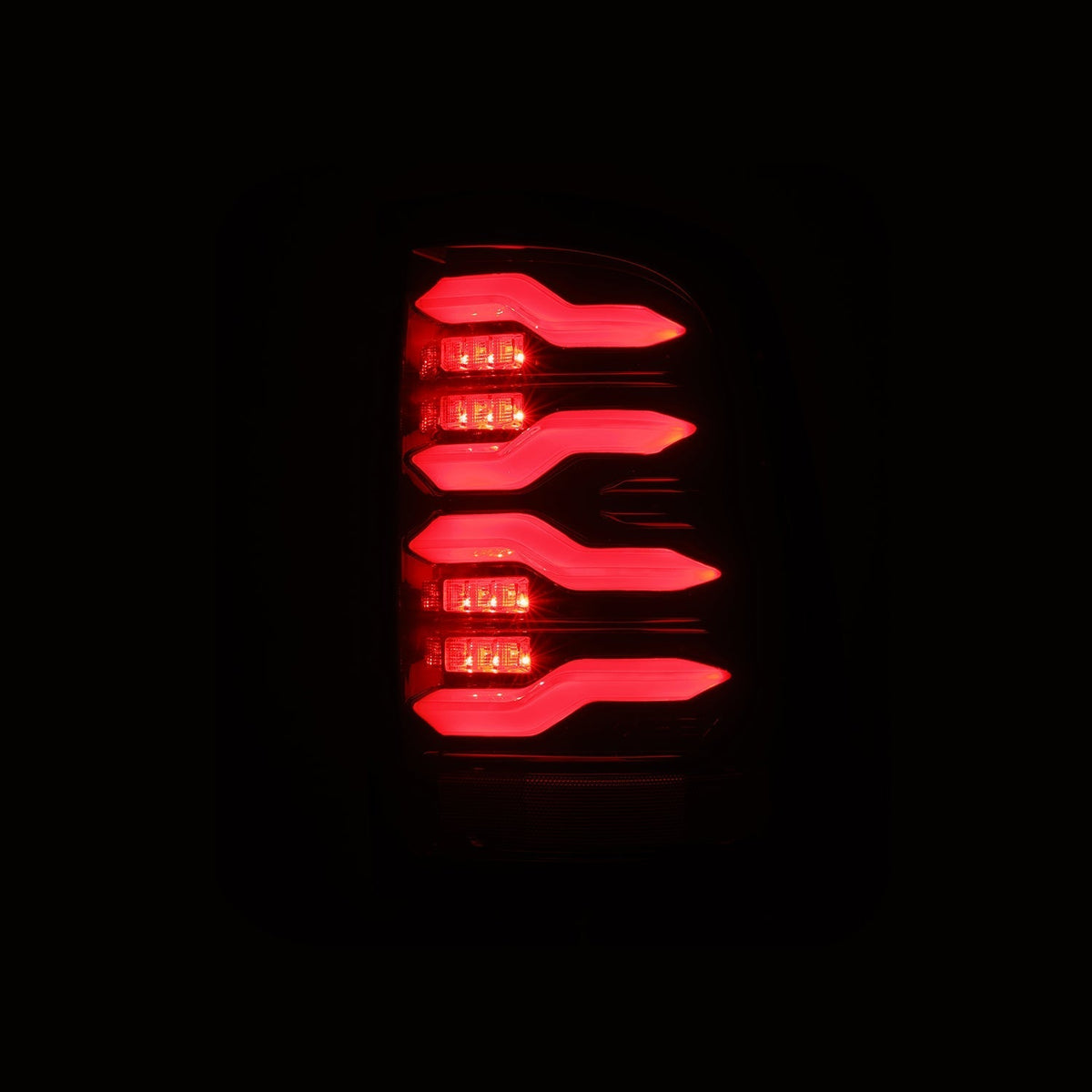 AlphaRex 19-24 Ram 2500/3500 LUXX-Series LED Tail Lights Black-Red
