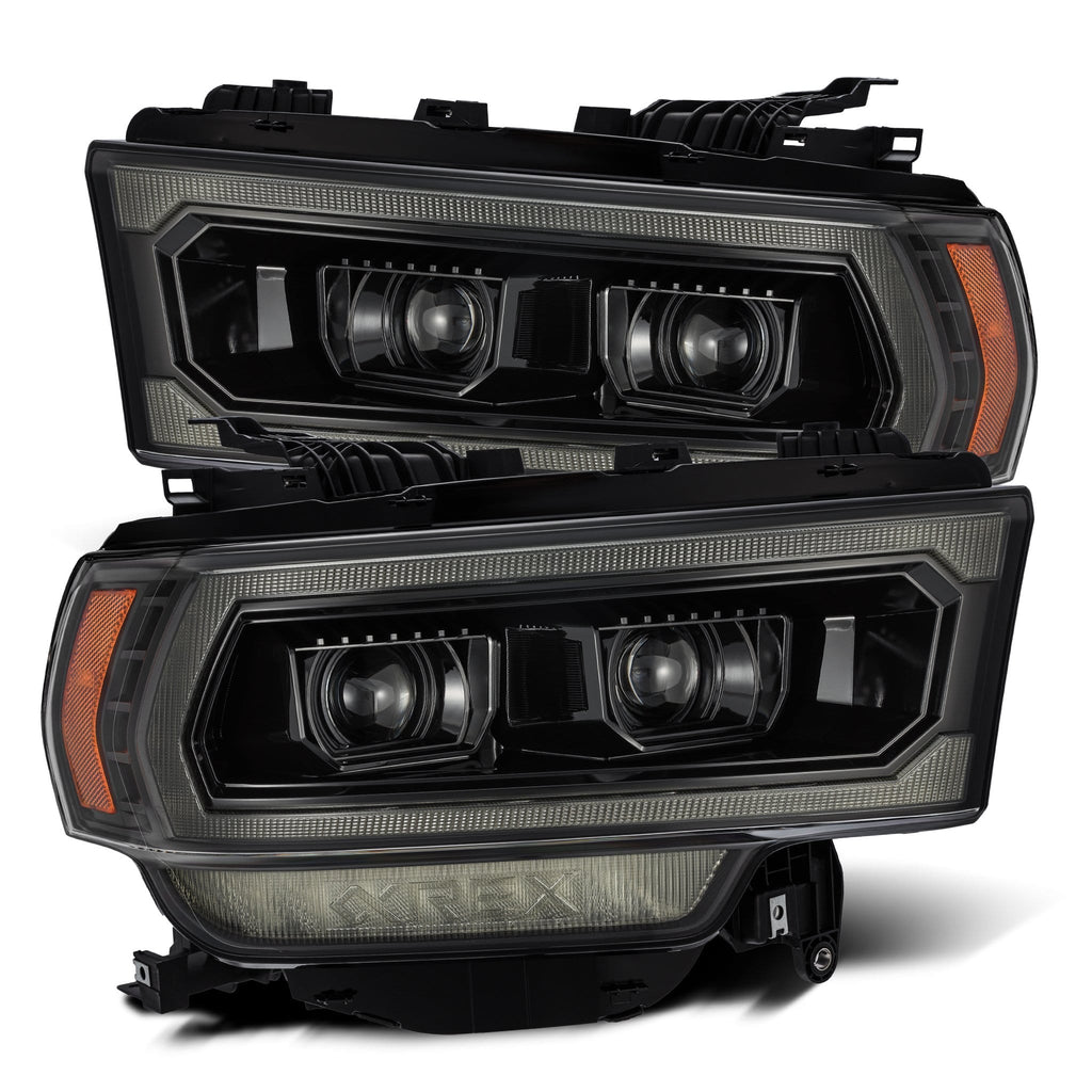 AlphaRex 19-24 Ram 2500/3500/4500/5500 LUXX-Series LED Projector Headlights Alpha-Black