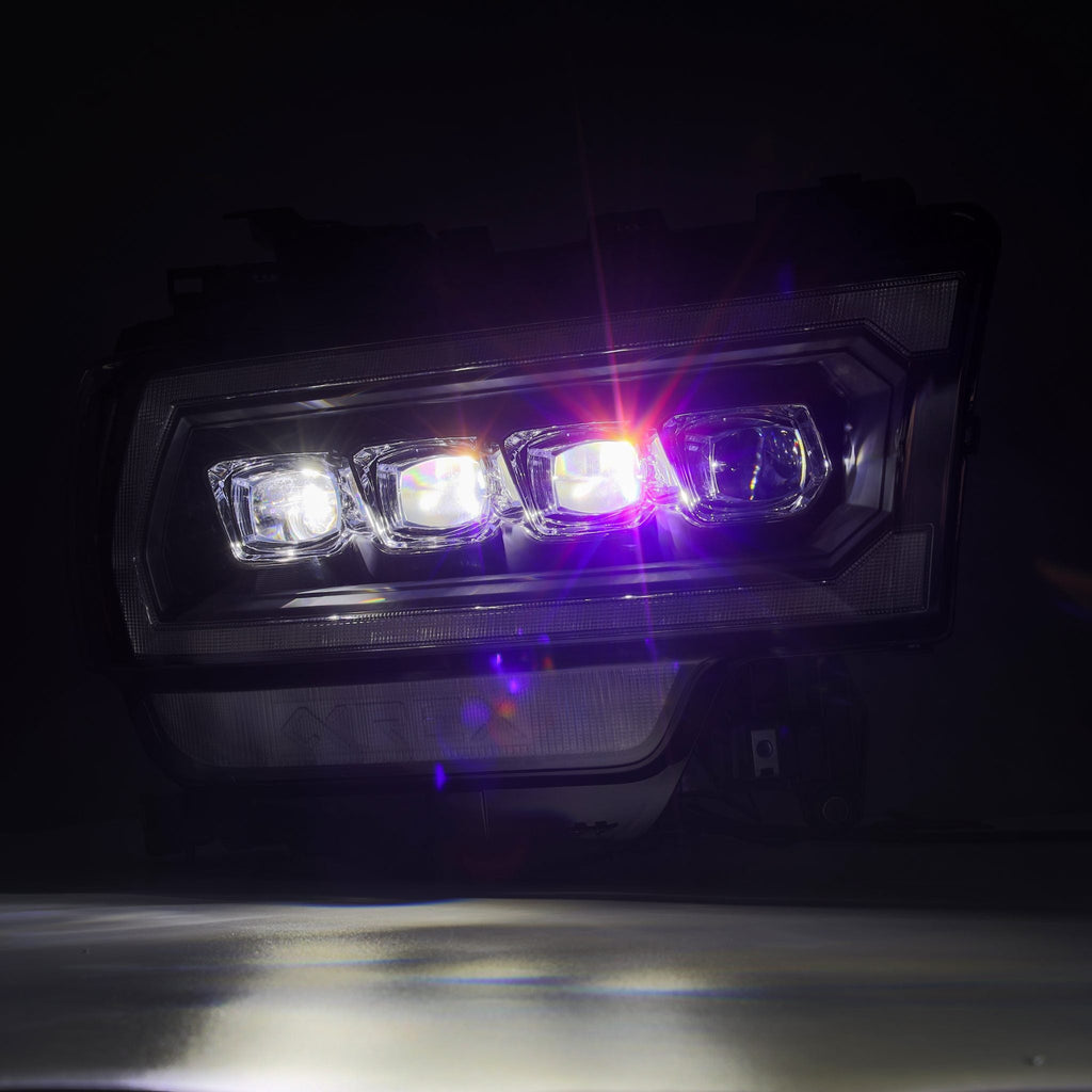 AlphaRex 19-24 Ram 2500/3500/4500/5500 NOVA-Series LED Projector Headlights Black