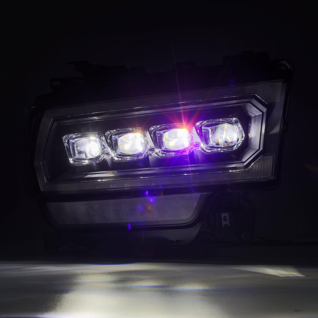 AlphaRex 19-24 Ram 2500/3500/4500/5500 NOVA-Series LED Projector Headlights Black